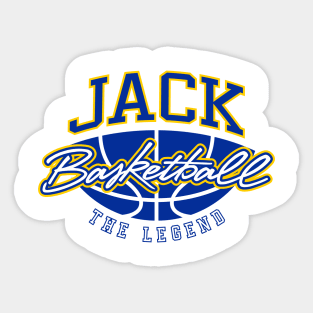 Jack Basketball The Legend Custom Player Your Name Sticker